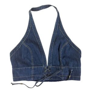 Denim Halter Top